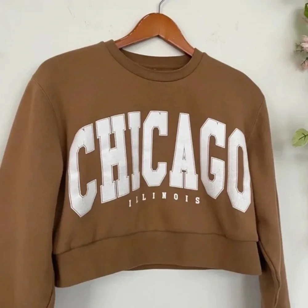 Cropped Reworked Chicago Sweatshirt - Picture 3 of 5